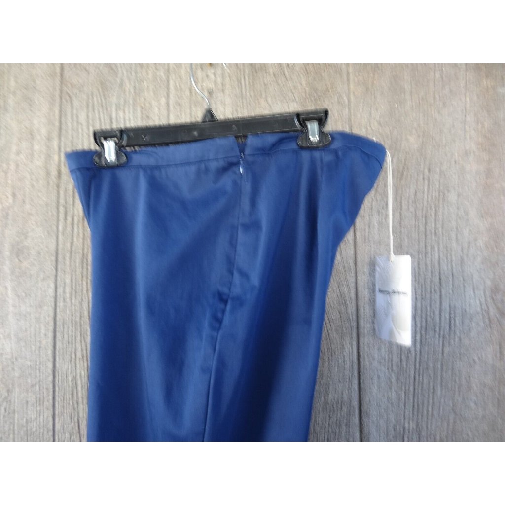 Nwt Tommy Bahama Cigarette Navy Blue Slim Boracay Side Zip Pants 12 $110